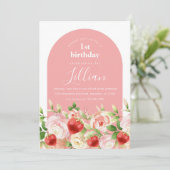 ベリースイートストロベリーガールズ誕生日招待状 招待状 (スタンド正面)