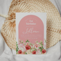 ベリースイートストロベリーガールズ誕生日招待状