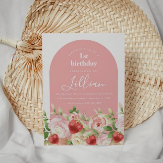 ベリースイートストロベリーガールズ誕生日招待状 招待状