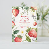 ベリースイートストロベリーガールベビーおむつラッフル エンクロージャーカード (スタンド正面)