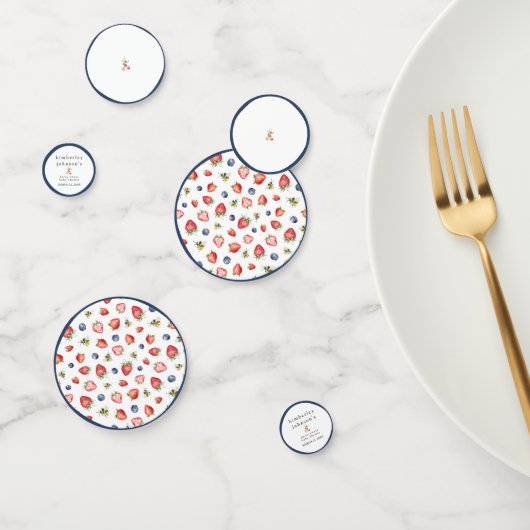 ベリースイートストロベリーガールベビーシャワー コンフェッティ (グループ)