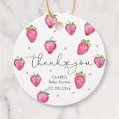 ベリースイートストロベリーガールベビーシャワー フェイバータグ (正面)