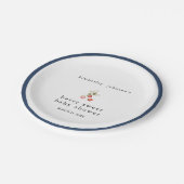 ベリースイートストロベリーガールベビーシャワー ペーパープレート (アングル)