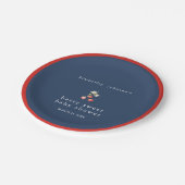 ベリースイートストロベリーガールベビーシャワー ペーパープレート (アングル)