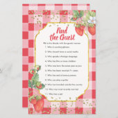 ベリースイートストロベリーゲストゲームサインを見つける (正面/裏面)