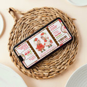 ベリースイートストロベリージョイント誕生日チケット 招待状