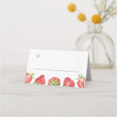 ベリースイートストロベリーテーブルパーティー座席表 プレイスカード (裏面)