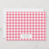 ベリースイートストロベリーテーマガールズ誕生日 招待状 (裏面)