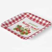 ベリースイートストロベリーテーマベビーシャワー ペーパープレート (傾斜あり)