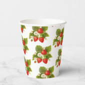 ベリースイートストロベリーテーマベビーシャワー 紙コップ (裏面)