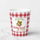 ベリースイートストロベリーテーマベビーシャワー 紙コップ (正面)
