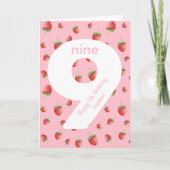 ベリースイートストロベリーハッピーバースデーカード カード (正面)