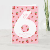 ベリースイートストロベリーハッピーバースデーカード カード (正面)