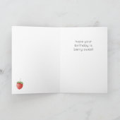 ベリースイートストロベリーハッピーバースデーカード カード (内部)