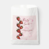 ベリースイートストロベリーハートベビーシャワー フェイバーバッグ (正面)