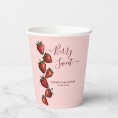 ベリースイートストロベリーハートベビーシャワー 紙コップ (裏面)