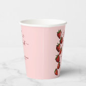 ベリースイートストロベリーハートベビーシャワー 紙コップ (右)