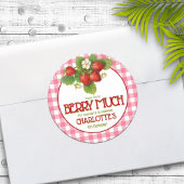 ベリースイートストロベリーバースデーパーティーありがとう ラウンドシール