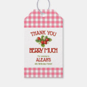 ベリースイートストロベリーバースデーパーティー ギフトタグ (正面)