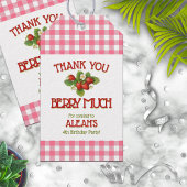 ベリースイートストロベリーバースデーパーティー ギフトタグ