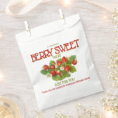 ベリースイートストロベリーバースデーパーティー フェイバーバッグ (クリップ留めされた状態)