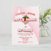 ベリースイートストロベリーバースデーパーティー 招待状 (スタンド正面)