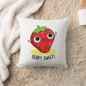 ベリースイートストロベリーパおもしろいン クッション (ブランケット)