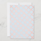 ベリースイートストロベリーピンクホワイト誕生日 招待状 (裏面)