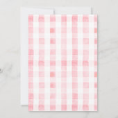 ベリースイートストロベリーフローラガールベビーシャワー 招待状 (裏面)