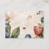 ベリースイートストロベリーブライダルシャワーレシピ エンクロージャーカード (裏面)