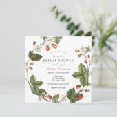 ベリースイートストロベリーブライダルシャワー招待 招待状 (スタンド正面)