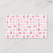 ベリースイートストロベリーベイシャワー囲いカード エンクロージャーカード (裏面)