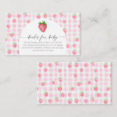 ベリースイートストロベリーベイシャワー囲いカード エンクロージャーカード (正面/裏面)