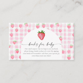 ベリースイートストロベリーベイシャワー囲いカード エンクロージャーカード