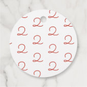 ベリースイートストロベリーベビーガールバースデーパーティー フェイバータグ (裏面)