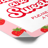 ベリースイートストロベリーベビーシャワーのお気に入り ポスター (角)