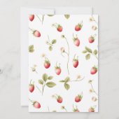 ベリースイートストロベリーベビーシャワー招待状 招待状 (裏面)