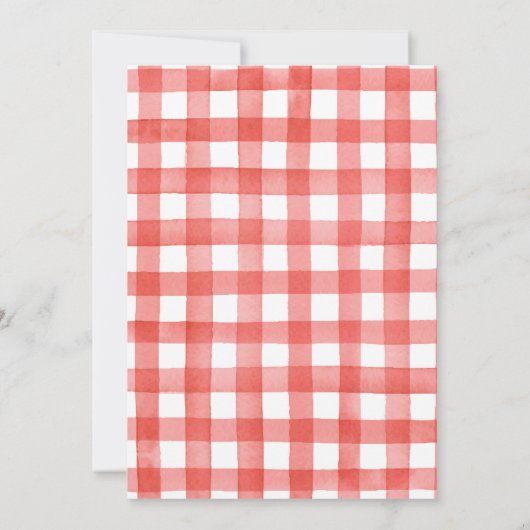 ベリースイートストロベリーベビーシャワー招待状 招待状 (裏面)