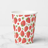 ベリースイートストロベリーベビーシャワー紙カップ 紙コップ (裏面)