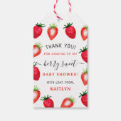 ベリースイートストロベリーベビーシャワー ギフトタグ (正面)