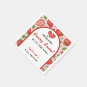 ベリースイートストロベリーベビーシャワー スタンダードカクテルナプキン (角)