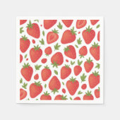 ベリースイートストロベリーベビーシャワー スタンダードカクテルナプキン (正面)