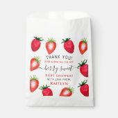 ベリースイートストロベリーベビーシャワー フェイバーバッグ (正面)