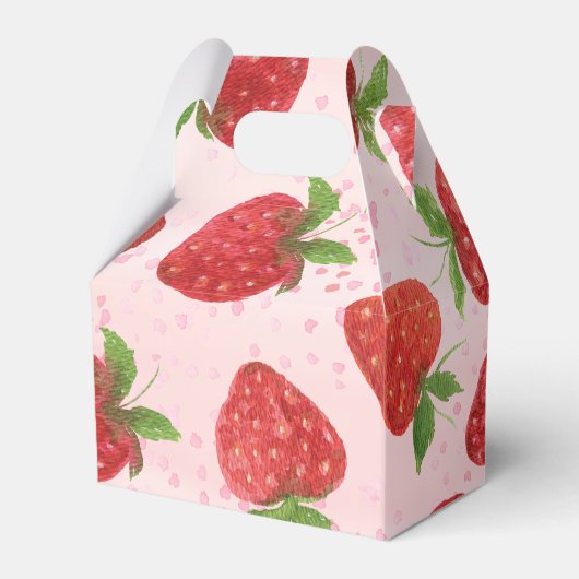 ベリースイートストロベリーベビーシャワー フェイバーボックス (裏面サイド)