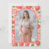 ベリースイートストロベリーベビーシャワー | フォト 招待状 (裏面)