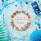 ベリースイートストロベリーベビーシャワー ペーパープレート (パーティー)