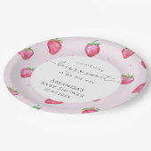 ベリースイートストロベリーベビーシャワー ペーパープレート (アングル)