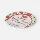 ベリースイートストロベリーベビーシャワー ペーパープレート (アングル)