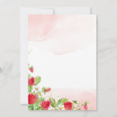 ベリースイートストロベリーベビーシャワー 招待状 (裏面)