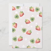 ベリースイートストロベリーベビーシャワー 招待状 (裏面)